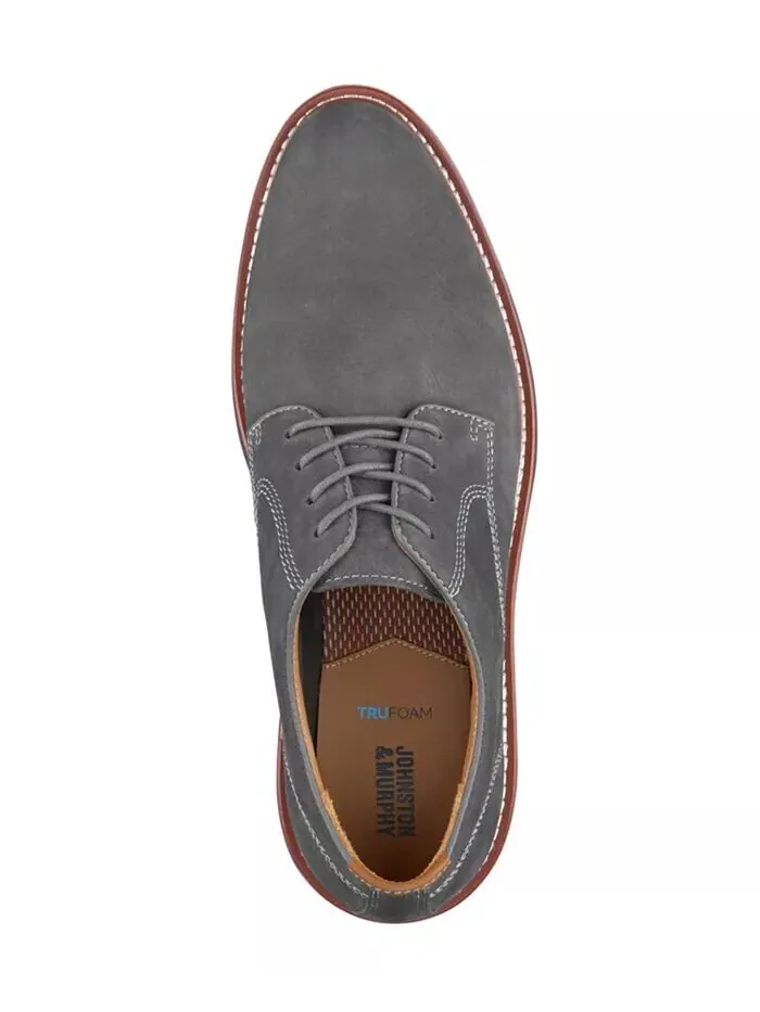 Мужские оксфорды Upton Plain Toe Johnston & Murphy — изображение 4 из 6, серый