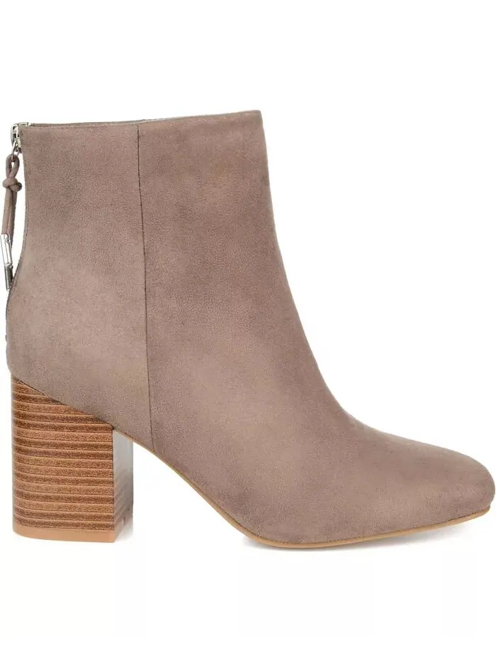 Женские ботильоны Audrina Stacked Heel Dress Booties Journee Collection — изображение 2 из 9, тауп
