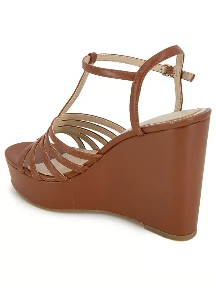Женские сандалии Celia на платформе с клином Kenneth Cole New York — изображение 6 из 7, коньячный