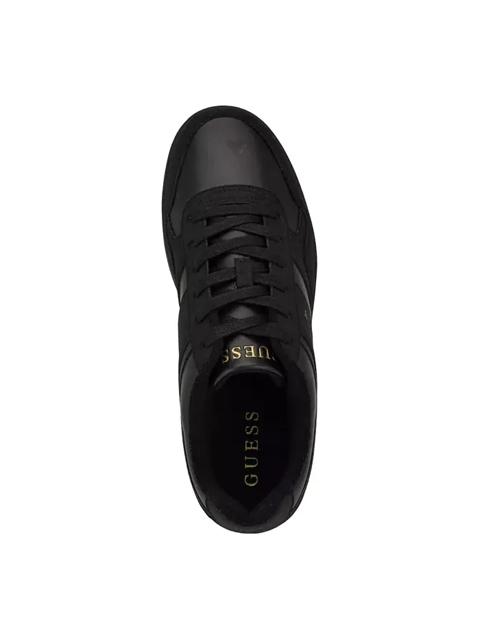 Мужские модные кроссовки Teylar Low Top на шнуровке GUESS — изображение 4 из 5, черный мульти