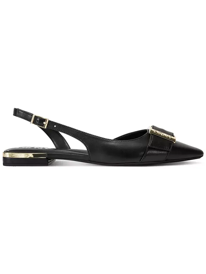 Женские балетки Clemma Buckle Slingback DKNY — изображение 2 из 5, черный
