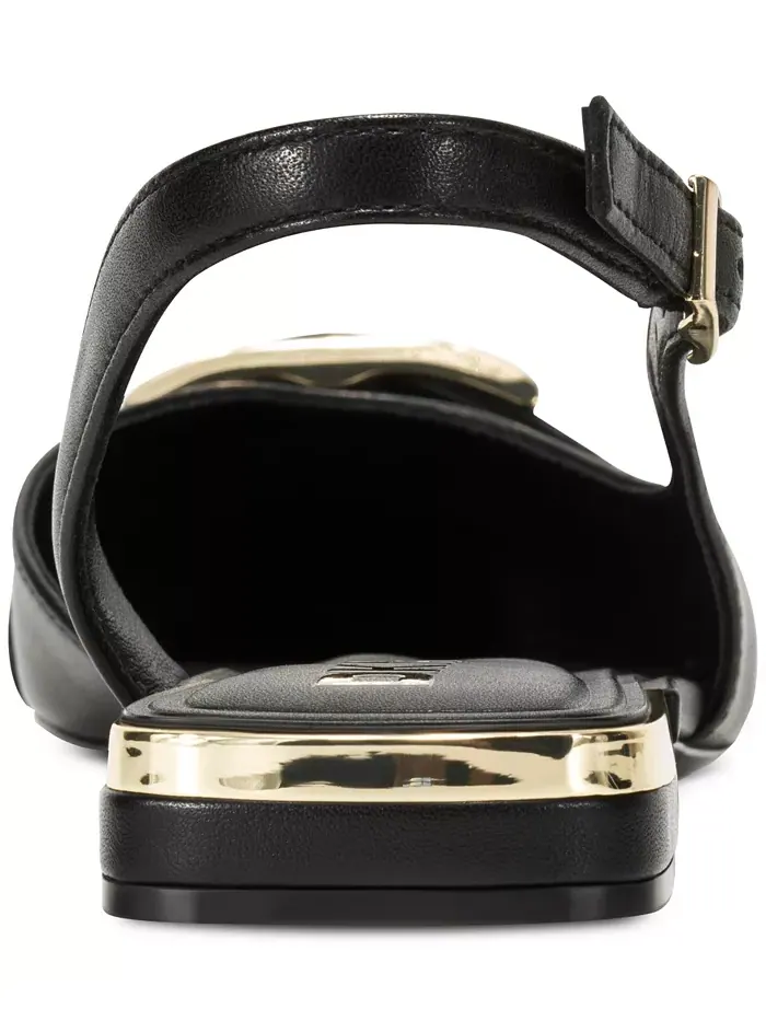Женские балетки Clemma Buckle Slingback DKNY — изображение 3 из 5, черный