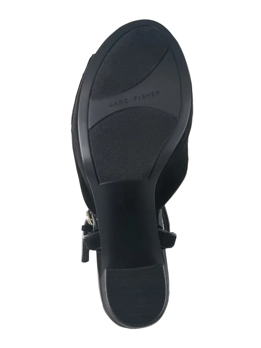 Сандалии Dera Peep Toe Platform High Block Heel Marc Fisher — изображение 5 из 5, черный