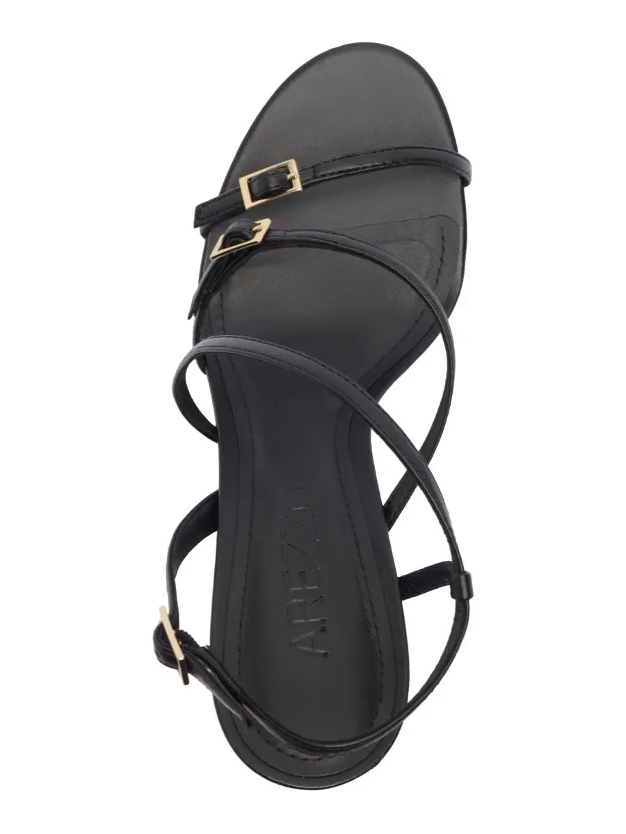 Босоножки на высоком каблуке с пряжкой, модель Lilian High Stiletto Arezzo — изображение 4 из 5, черный
