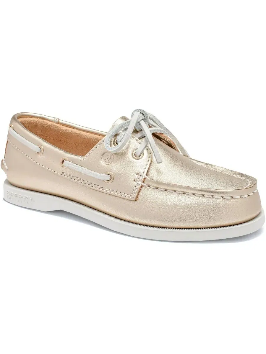 Классические ботинки Sperry Authentic Original Boat Shoe — изображение 1 из 5, металлик золотистый