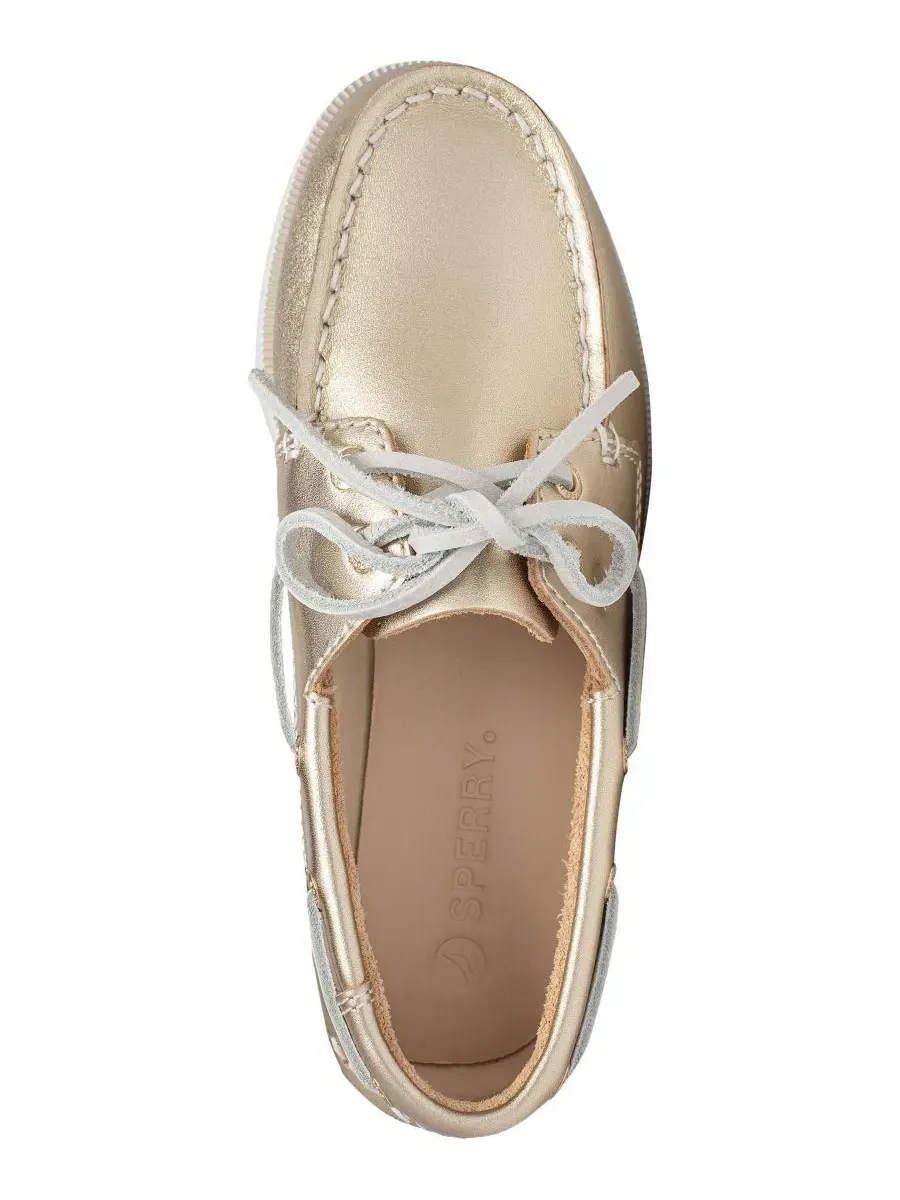 Классические ботинки Sperry Authentic Original Boat Shoe — изображение 3 из 5, металлик золотистый