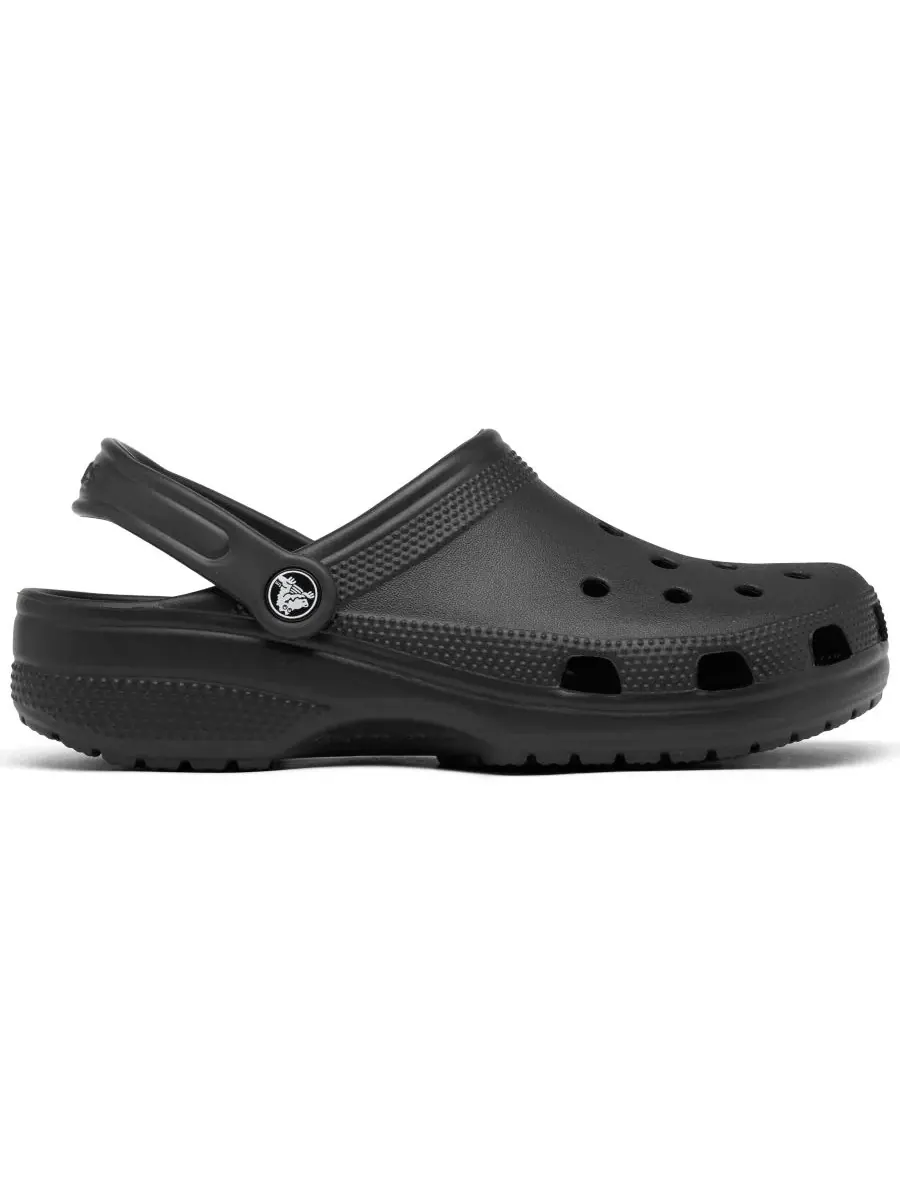 Клоги классические Big Kids Classic Clogs Crocs — изображение 2 из 6, черный