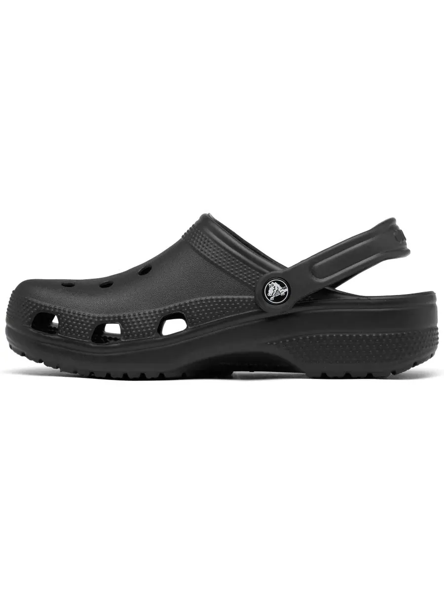 Клоги классические Big Kids Classic Clogs Crocs — изображение 3 из 6, черный