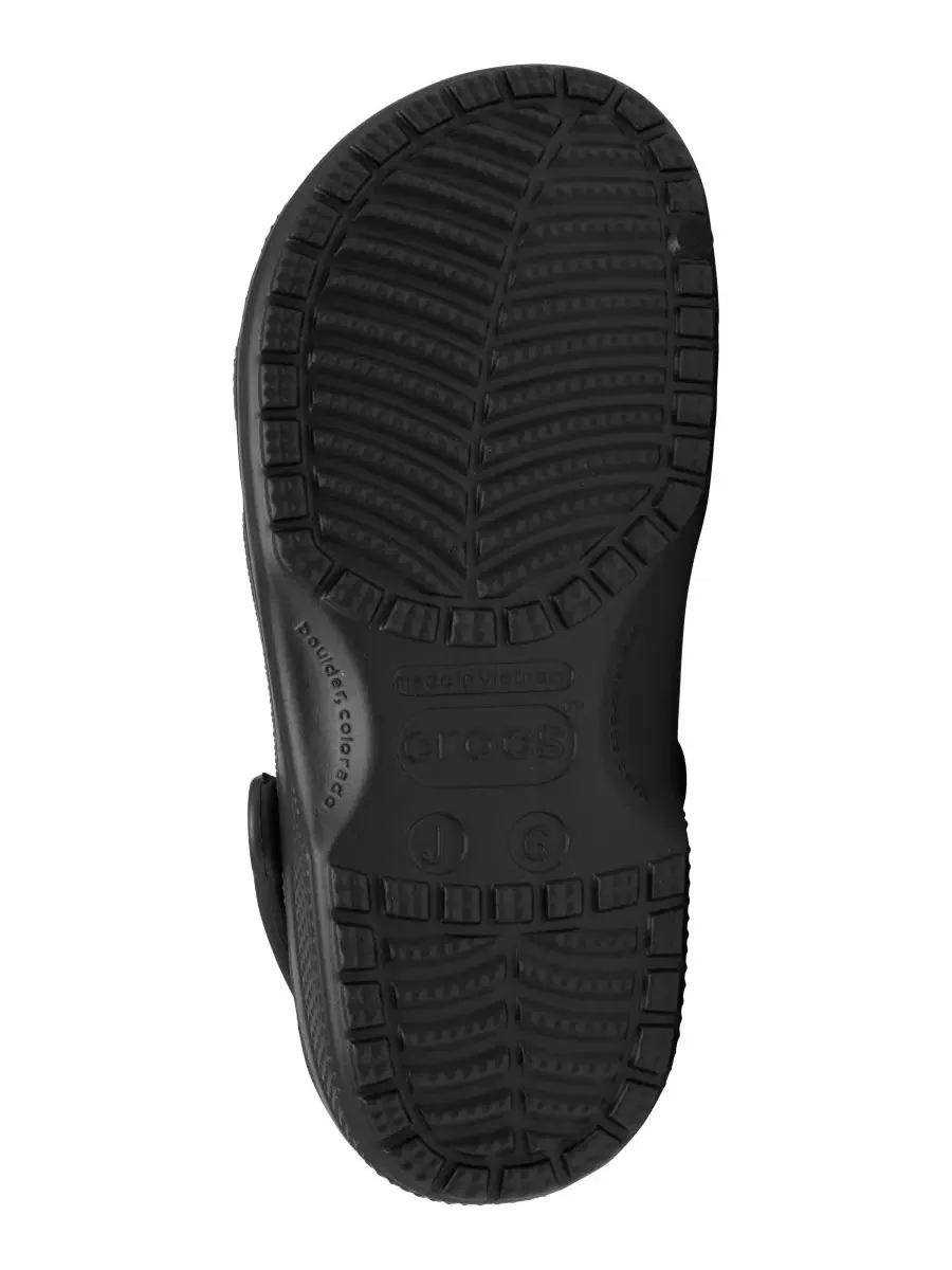 Клоги классические Big Kids Classic Clogs Crocs — изображение 6 из 6, черный