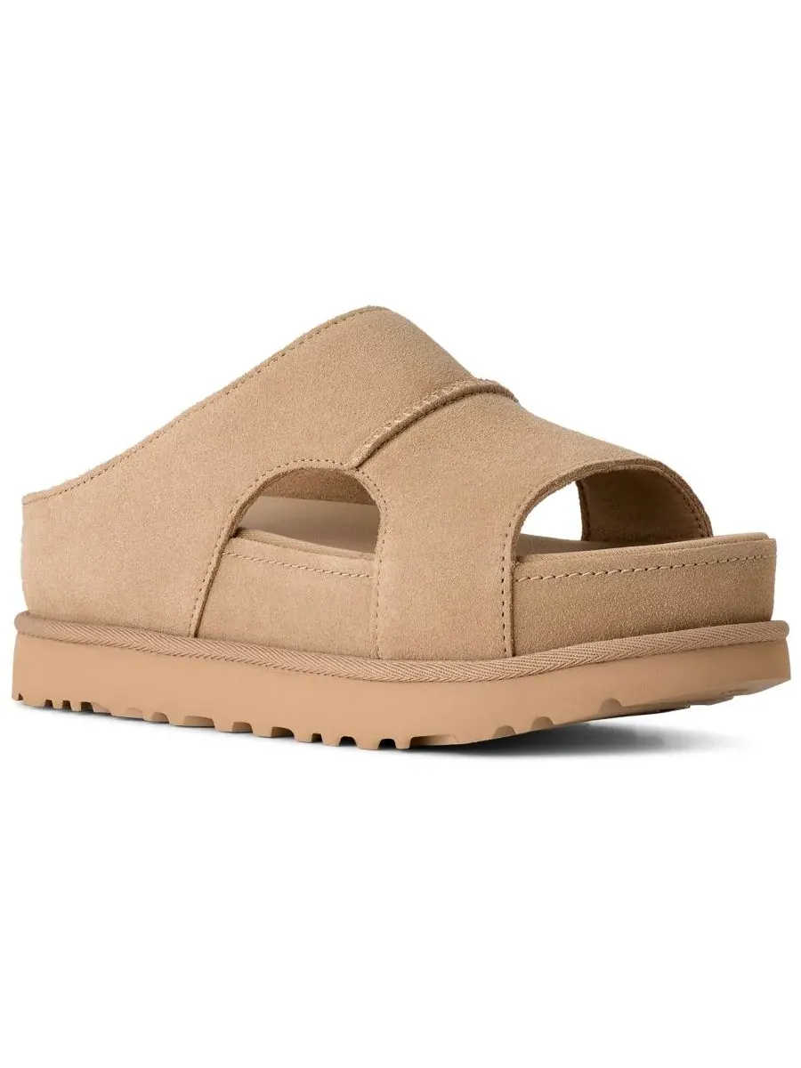 UGG Женские сандалии Goldenstar с высоким вырезом и открытым носком — изображение 1 из 8, бежевый