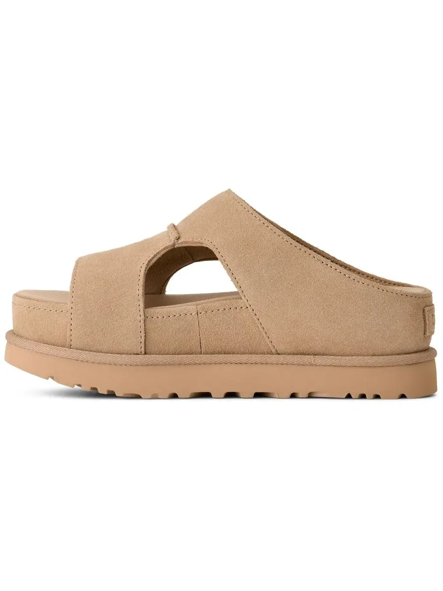 UGG Женские сандалии Goldenstar с высоким вырезом и открытым носком — изображение 6 из 8, бежевый