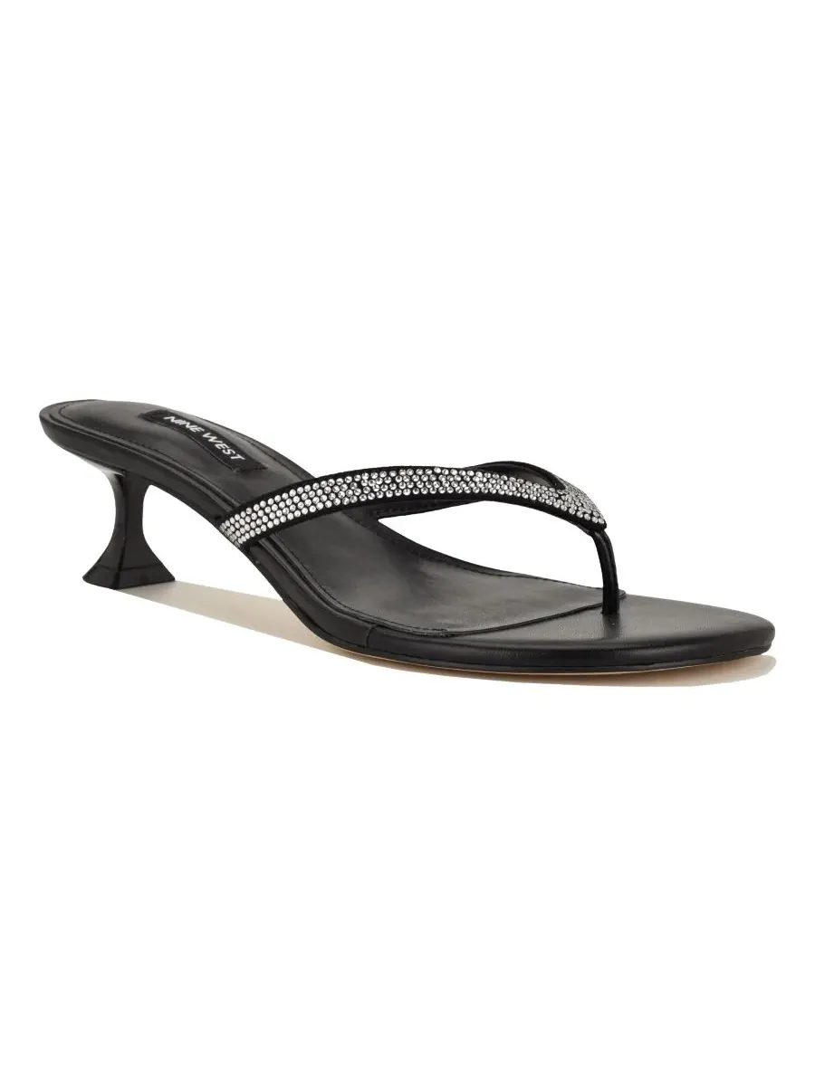 Женские круизные сандалии на низком каблуке-стрингах Nine West