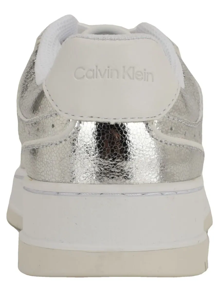 Женские кроссовки Pazquale на шнуровке Calvin Klein, серебро/белый — изображение 3 из 5, серебристый/белый
