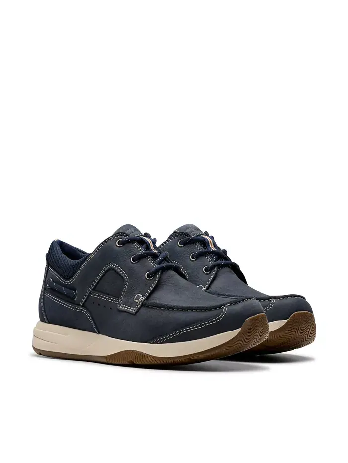 Ботинки мужские Clarks Sailview, с кружевной отделкой — изображение 12 из 21, темно-синий