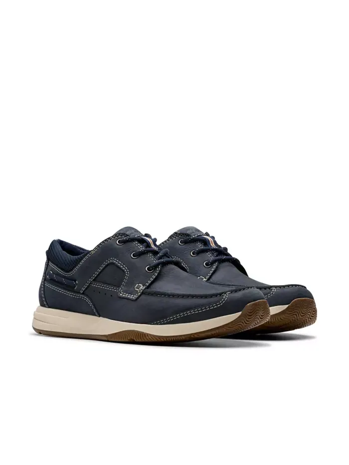 Ботинки мужские Clarks Sailview, с кружевной отделкой — изображение 4 из 21, темно-синий