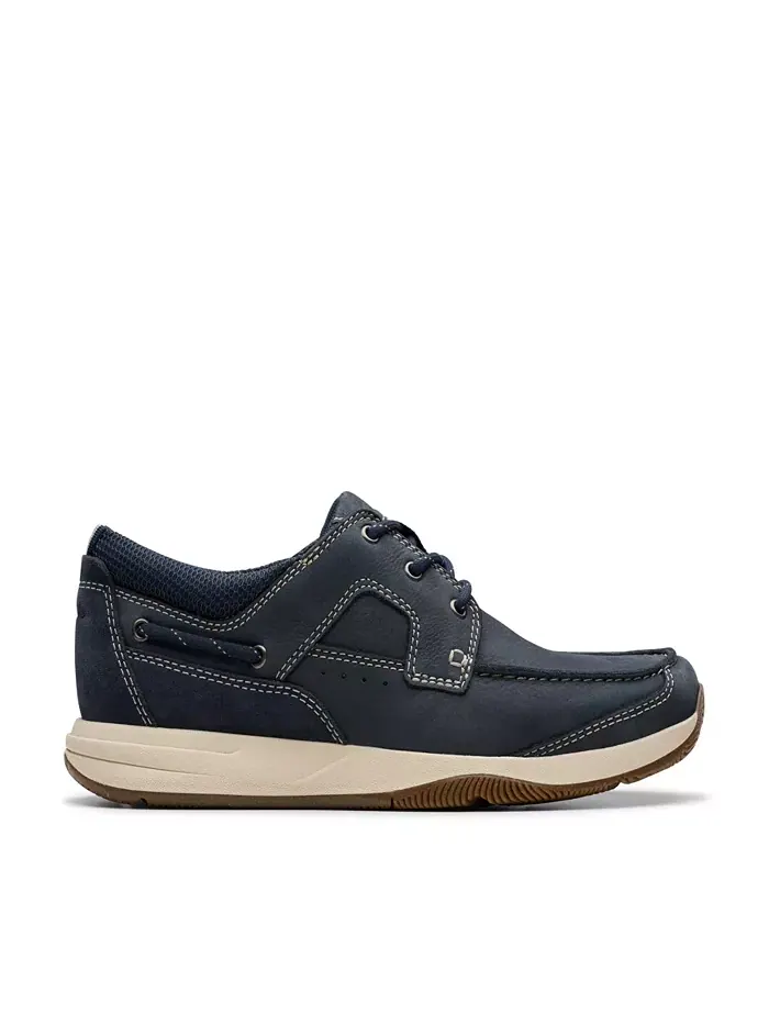 Ботинки мужские Clarks Sailview, с кружевной отделкой — изображение 6 из 21, темно-синий