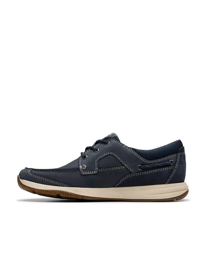 Ботинки мужские Clarks Sailview, с кружевной отделкой — изображение 7 из 21, темно-синий