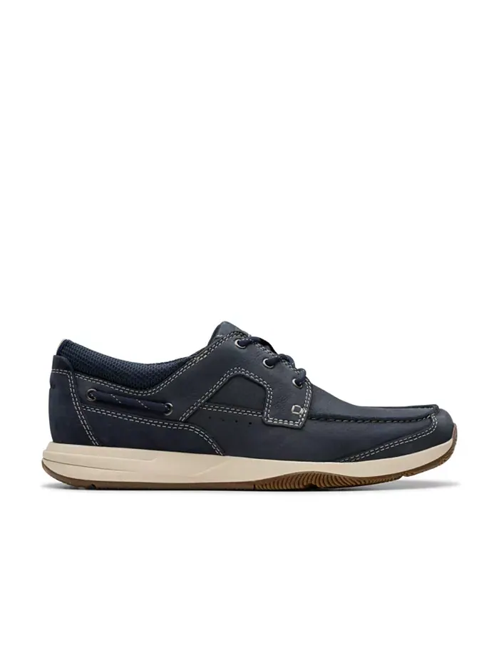 Ботинки мужские Clarks Sailview, с кружевной отделкой — изображение 8 из 21, темно-синий
