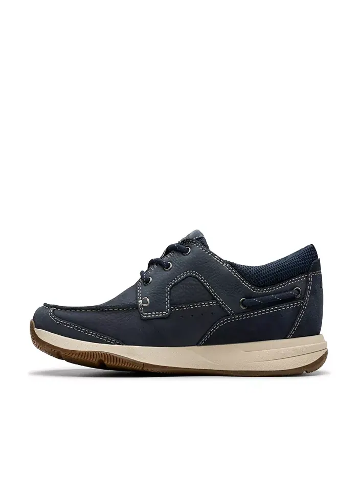 Ботинки мужские Clarks Sailview, с кружевной отделкой — изображение 9 из 21, темно-синий