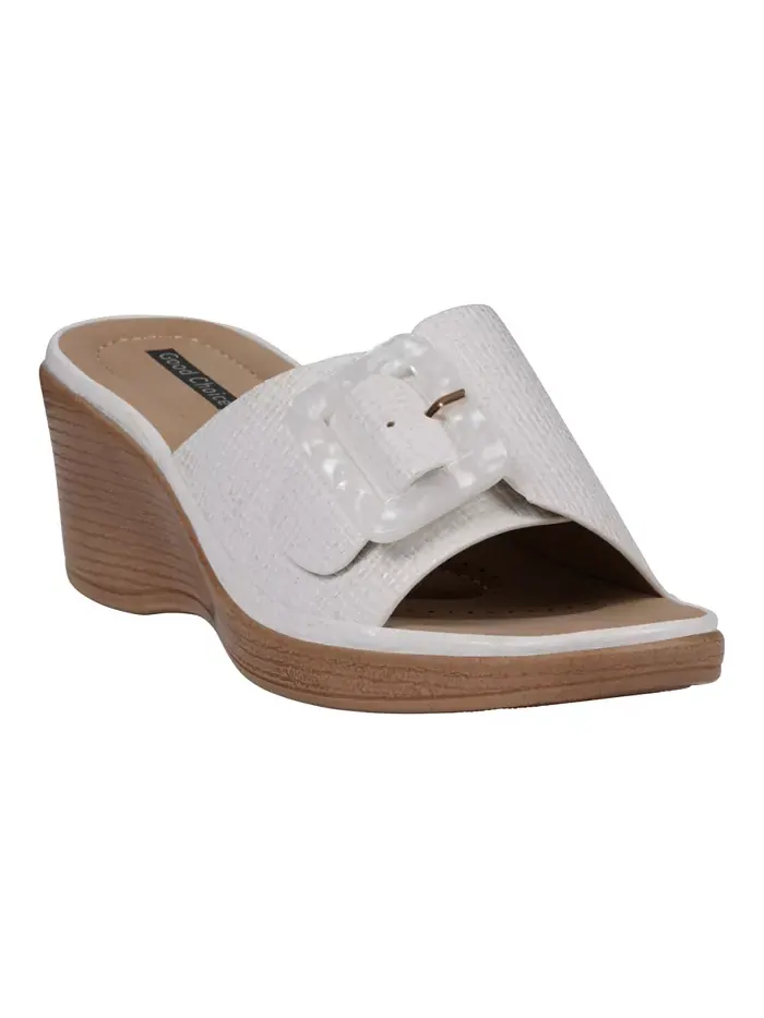 Женские босоножки Teri на платформе с пряжкой GC Shoes — изображение 1 из 5, белый