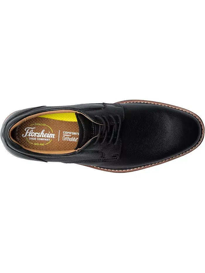 Мужские оксфорды Plain Toe Traveler Florsheim — изображение 6 из 7, черный