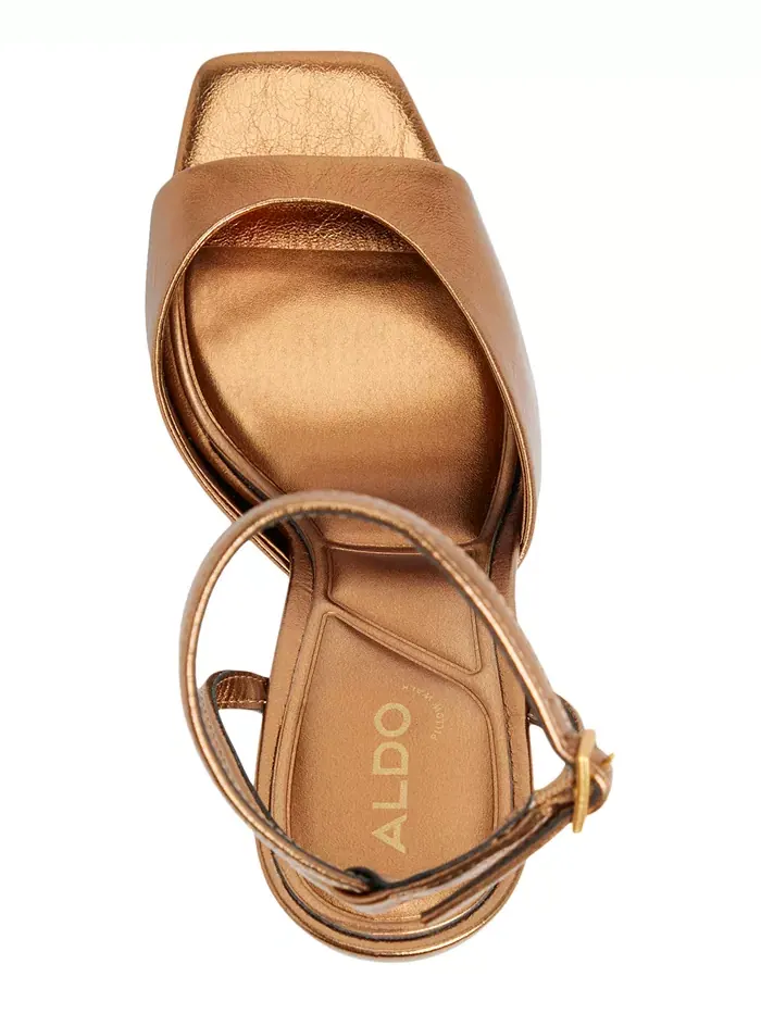 Женские босоножки Valentyna на квадратном каблуке Aldo — изображение 4 из 6, коричневый