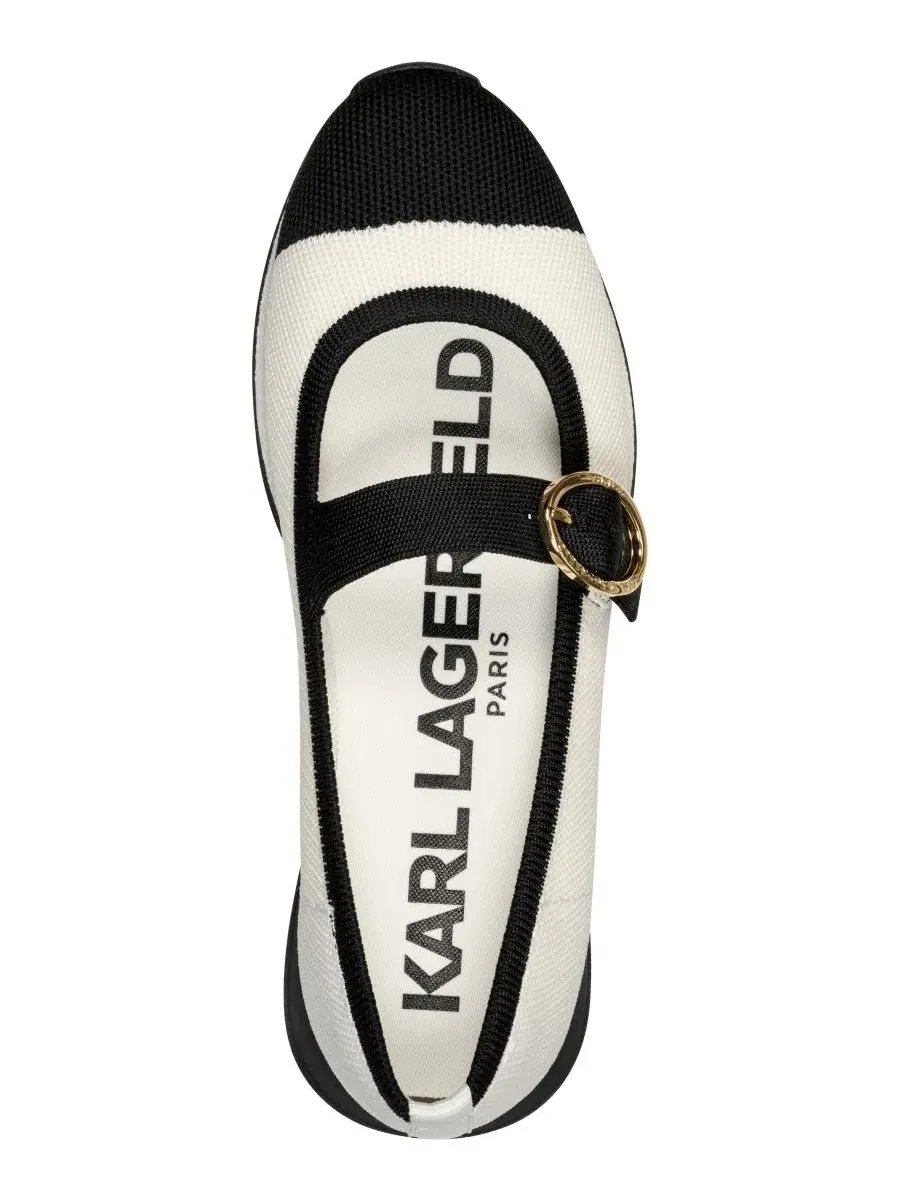Женские туфли-лодочки Manuela KARL LAGERFELD PARIS — изображение 4 из 5, кремовый/черный