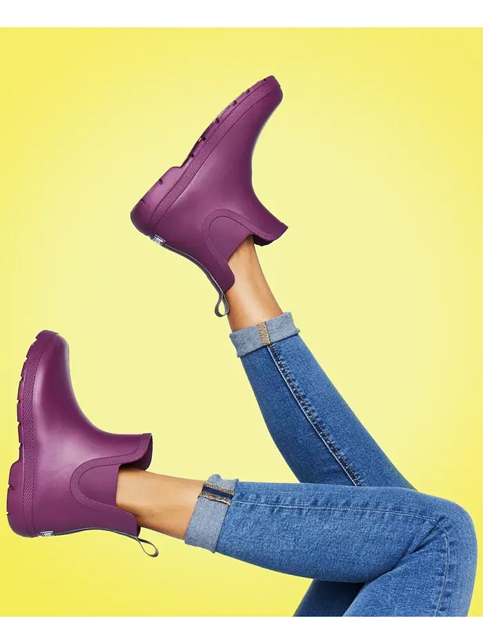 Женские демисезонные резиновые полусапоги Chelsea Ankle Rain Boots Everywear Totes — изображение 6 из 6, черный