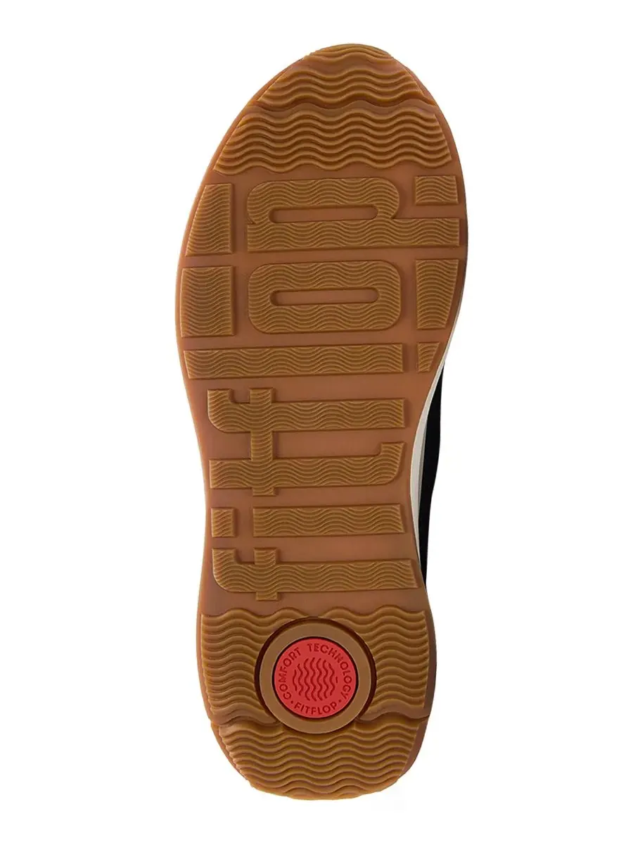 Женские джинсовые кроссовки F-Mode Flow Crystal на шнуровке FitFlop — изображение 4 из 6, темный джинсовый синий