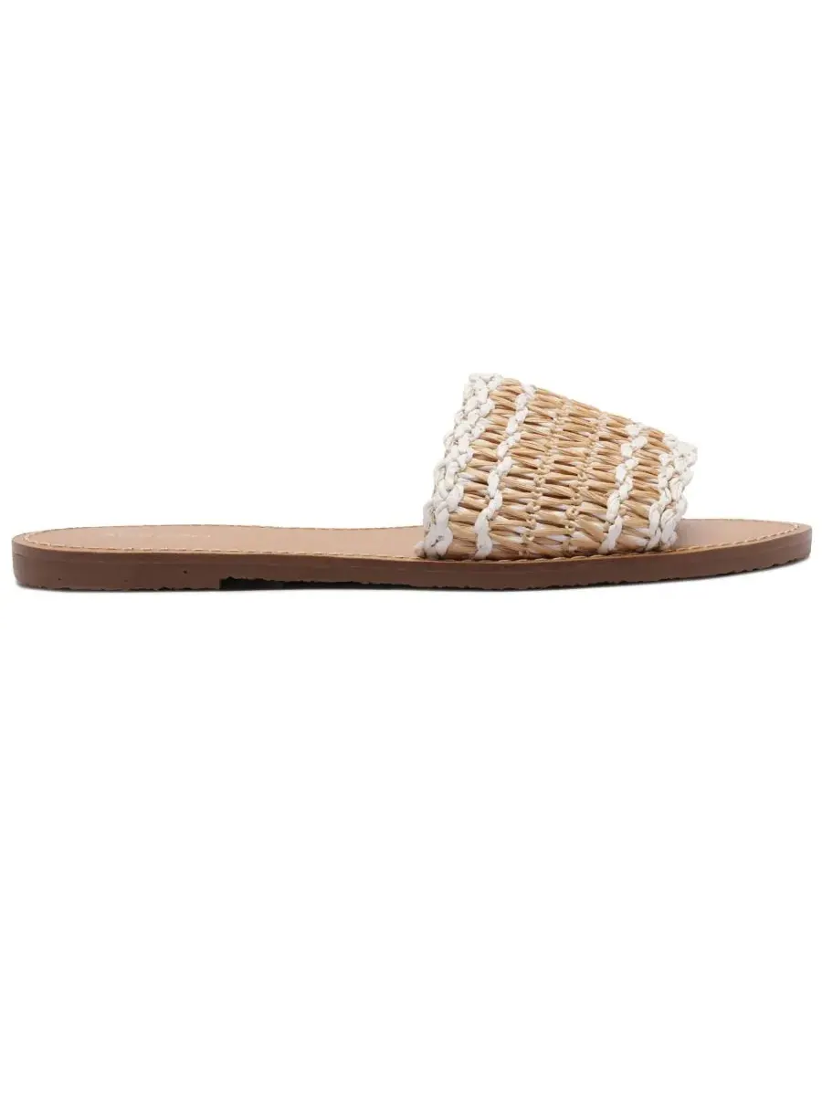 Женские сандалии Liz Flat Arezzo — изображение 2 из 7, натуральный коричневый