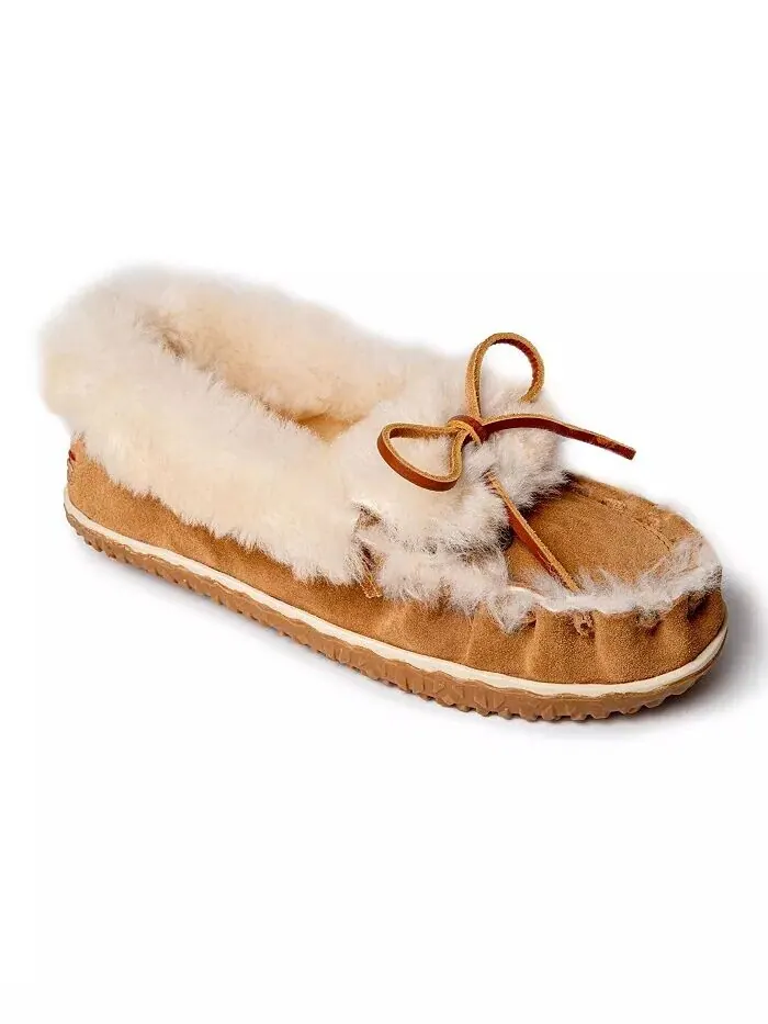 Женские тапочки из овчины Ultimate Minnetonka — изображение 1 из 3, бежевый