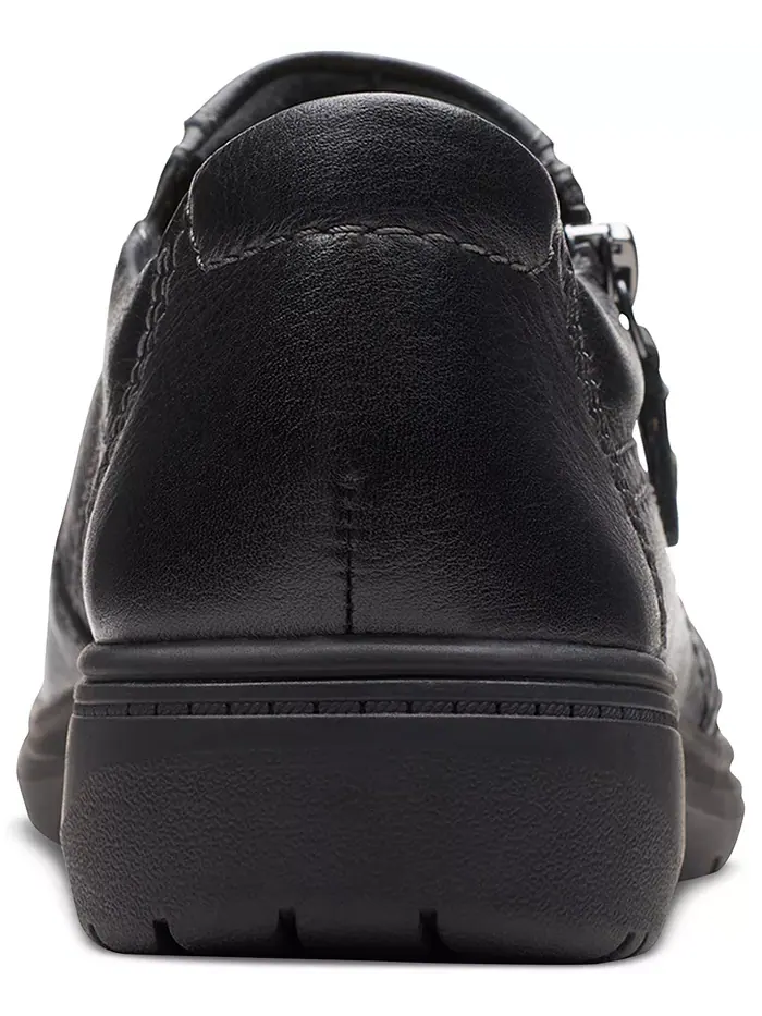 Туфли женские Clarks Carleigh Ray, с круглым носком и боковой молнией — изображение 3 из 5, черный