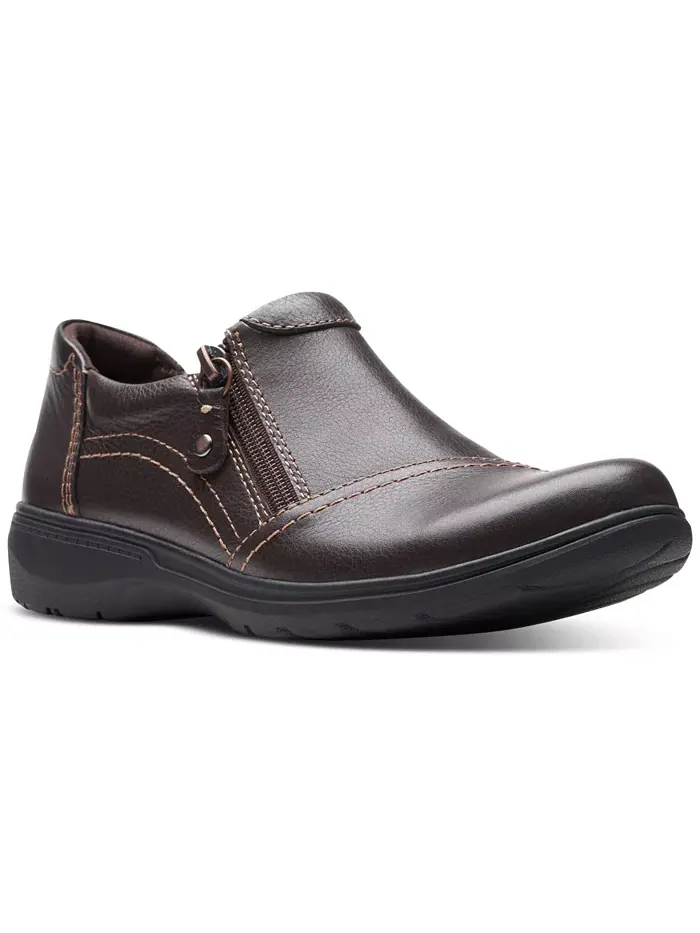 Туфли женские Clarks Carleigh Ray с круглым носком и боковой молнией — изображение 1 из 5, коричневый