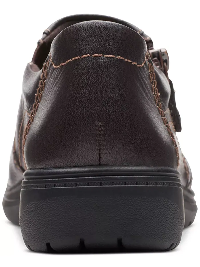 Туфли женские Clarks Carleigh Ray с круглым носком и боковой молнией — изображение 3 из 5, коричневый