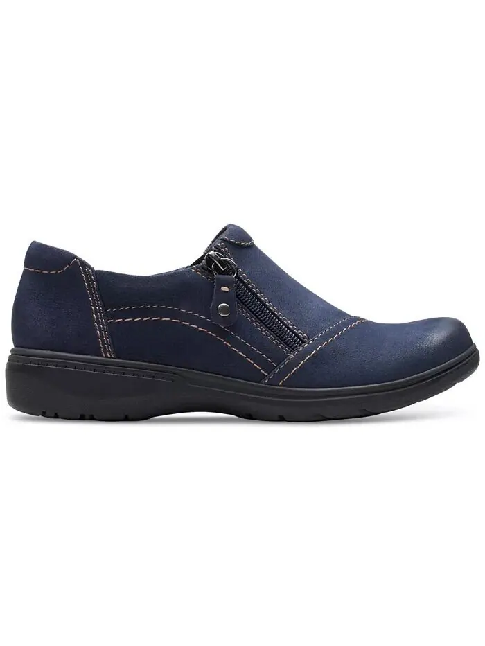 Туфли женские Clarks Carleigh Ray, с закругленным носком и боковой молнией — изображение 2 из 5, темно-синий