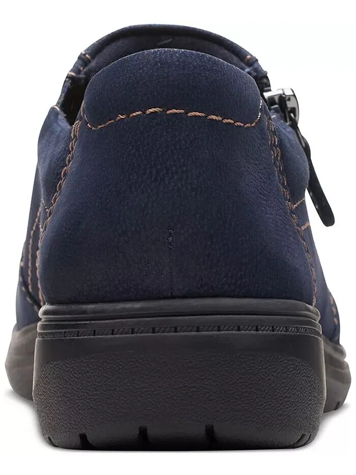 Туфли женские Clarks Carleigh Ray, с закругленным носком и боковой молнией — изображение 3 из 5, темно-синий