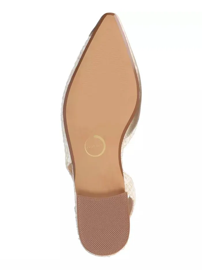 Женские туфли Daphnne Slingback с острым носком и плоским носком Journee Collection — изображение 5 из 5, шампань