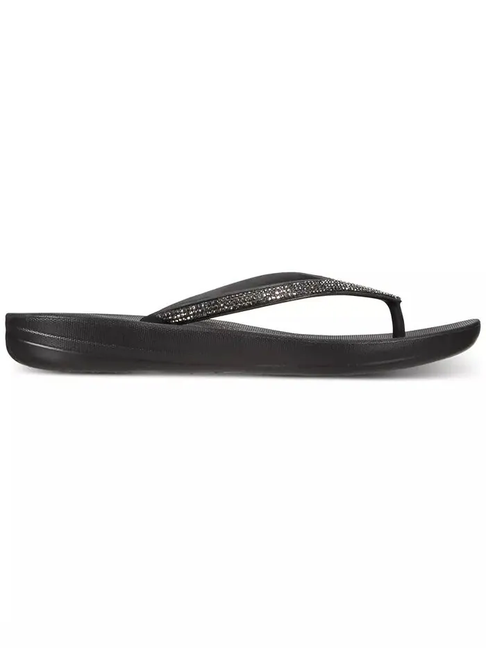 Женские сандалии Iqushion Sparkle Flip-Flop FitFlop — изображение 2 из 5, черный