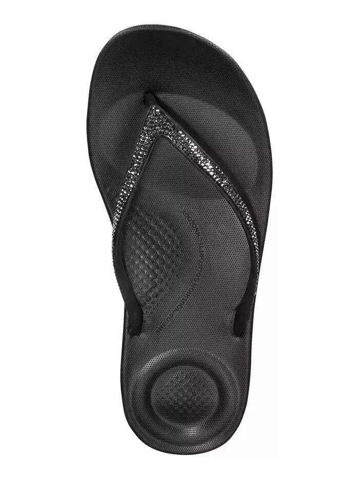 Женские сандалии Iqushion Sparkle Flip-Flop FitFlop — изображение 4 из 5, черный
