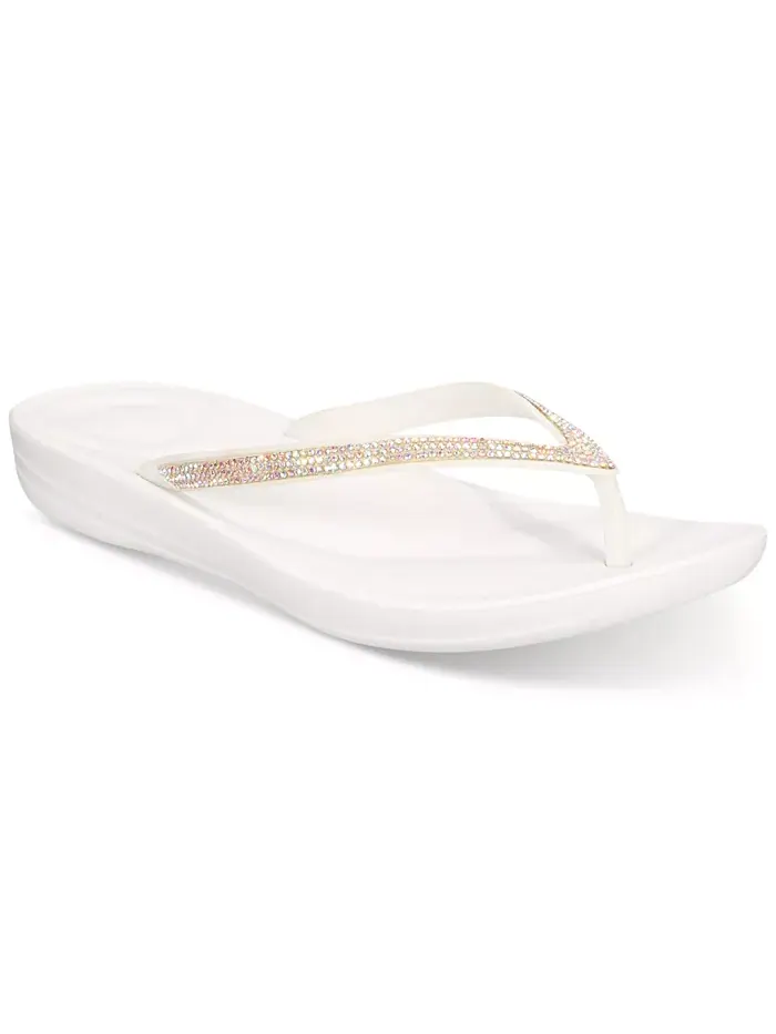 Женские босоножки-вьетнамки Iqushion Sparkle FitFlop — изображение 1 из 10, белый