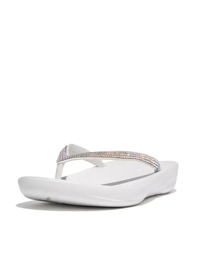 Женские босоножки-вьетнамки Iqushion Sparkle FitFlop — изображение 3 из 10, белый
