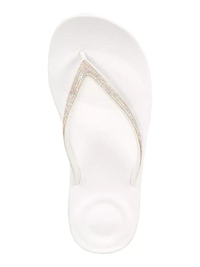 Женские босоножки-вьетнамки Iqushion Sparkle FitFlop — изображение 9 из 10, белый