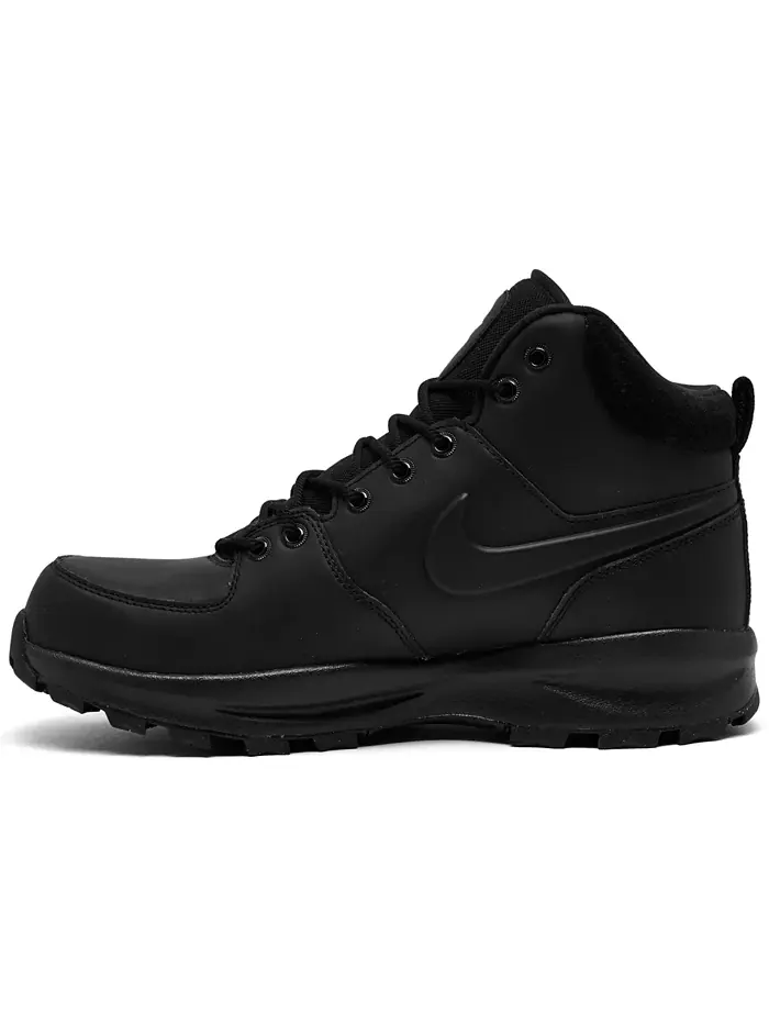 Мужские кожаные ботинки Manoa от Finish Line Nike — изображение 3 из 6, черный