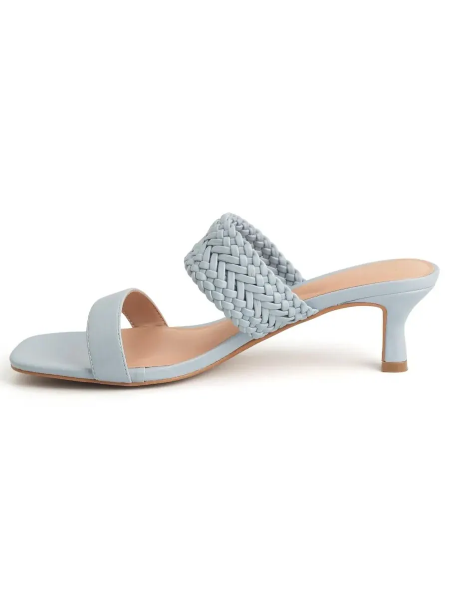 Женские босоножки на каблуке-рюмочке Gretchen Kitten Heels New York & Company — изображение 3 из 7, синий