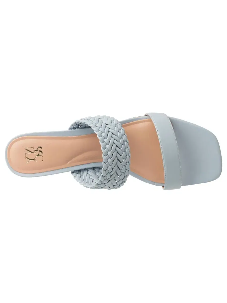 Женские босоножки на каблуке-рюмочке Gretchen Kitten Heels New York & Company — изображение 6 из 7, синий