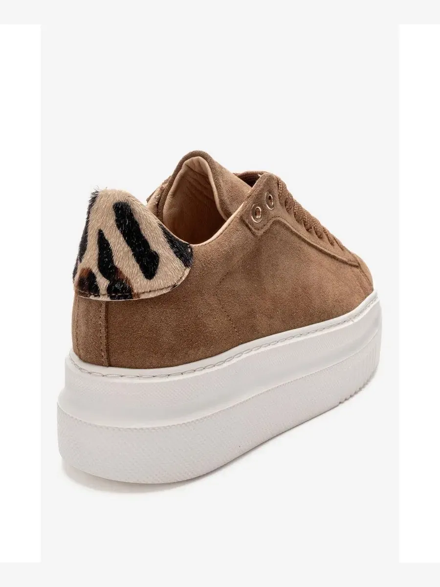 Кеды из замши Nera Leather Forever & Always Shoes — изображение 3 из 6, коньячный