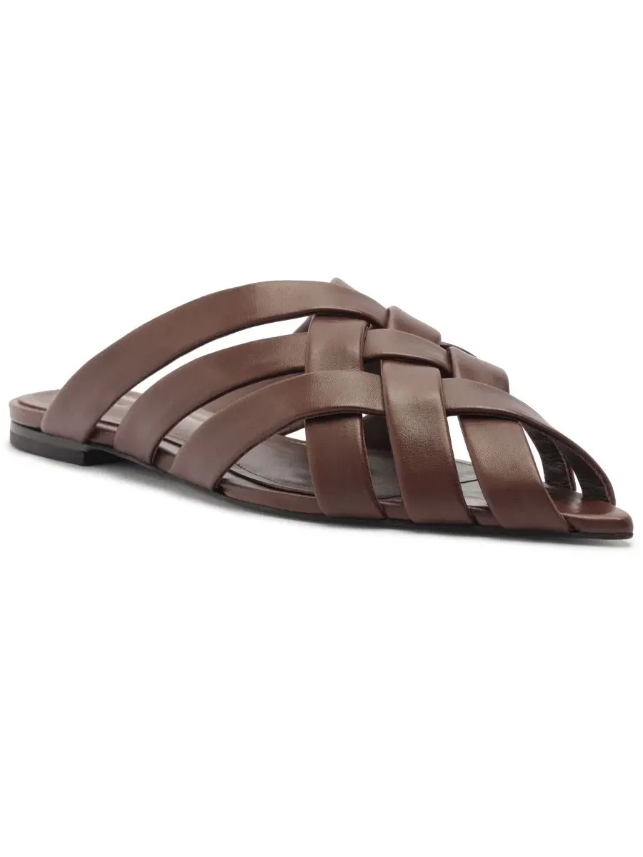 Мюли-сандалии Pietra Flat Mules Schutz — изображение 1 из 5, коричневый
