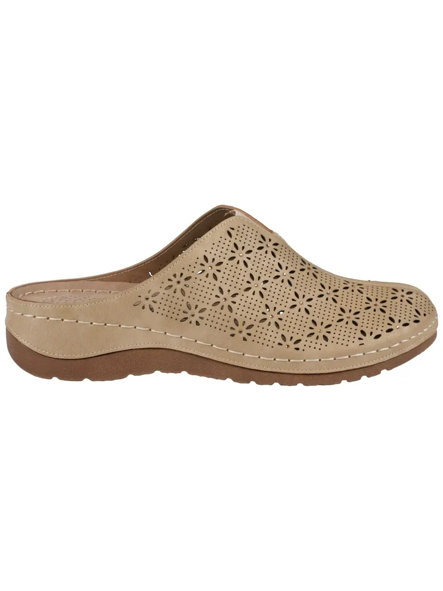Женские мюли на танкетке Vale GC Shoes — изображение 2 из 5, бежевый