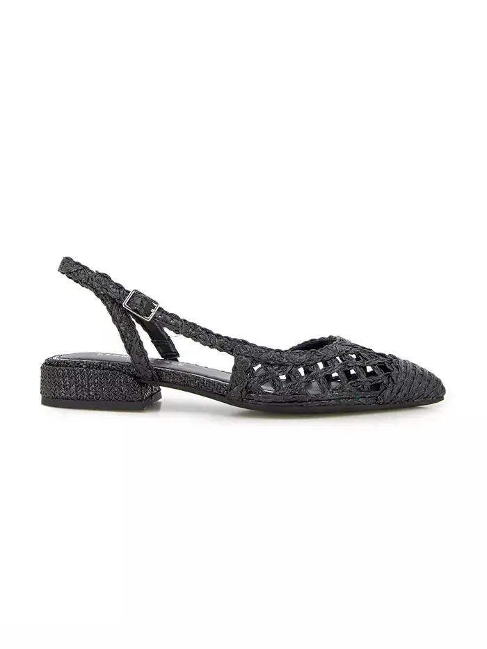 Женские туфли Cayla Crochet Block Heel Slingback Kenneth Cole New York — изображение 2 из 5, черный
