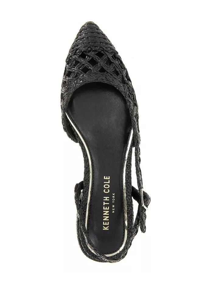 Женские туфли Cayla Crochet Block Heel Slingback Kenneth Cole New York — изображение 4 из 5, черный